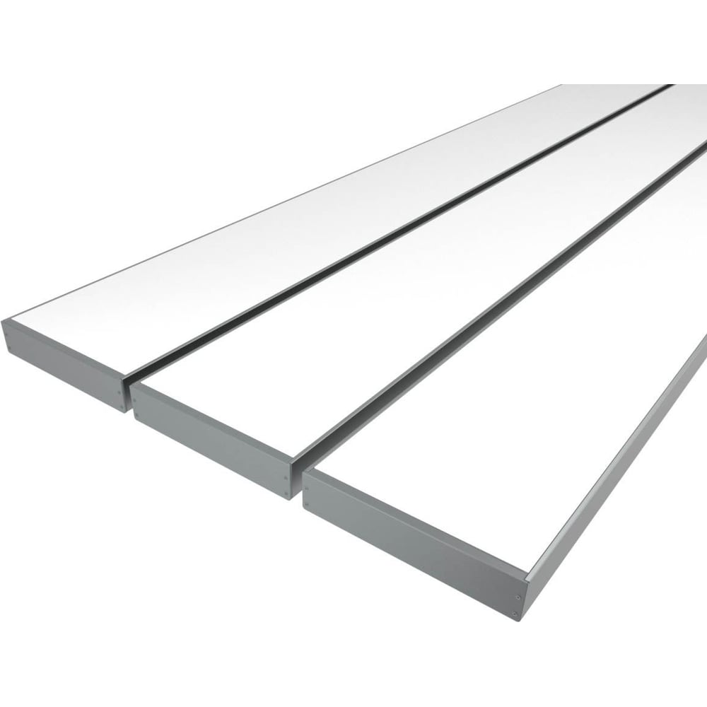 Изображение товара Комплект профиля LEDCRAFT LC-LP27140M135-2x3Silver 2м серебро для подсветки стен и пола