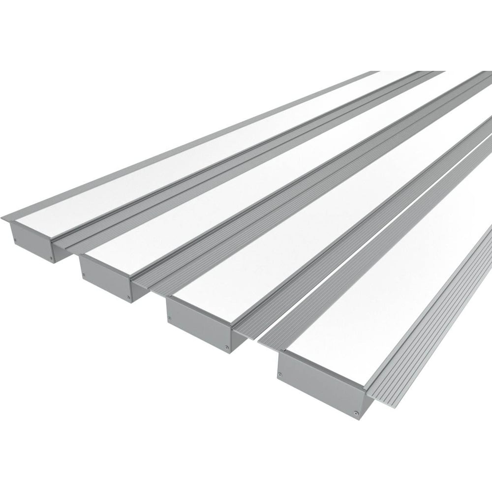 Изображение товара Комплект профилей LEDCRAFT LC-LPSH2080M44-3x4Silver 3м для подсветки натяжных потолков и стен
