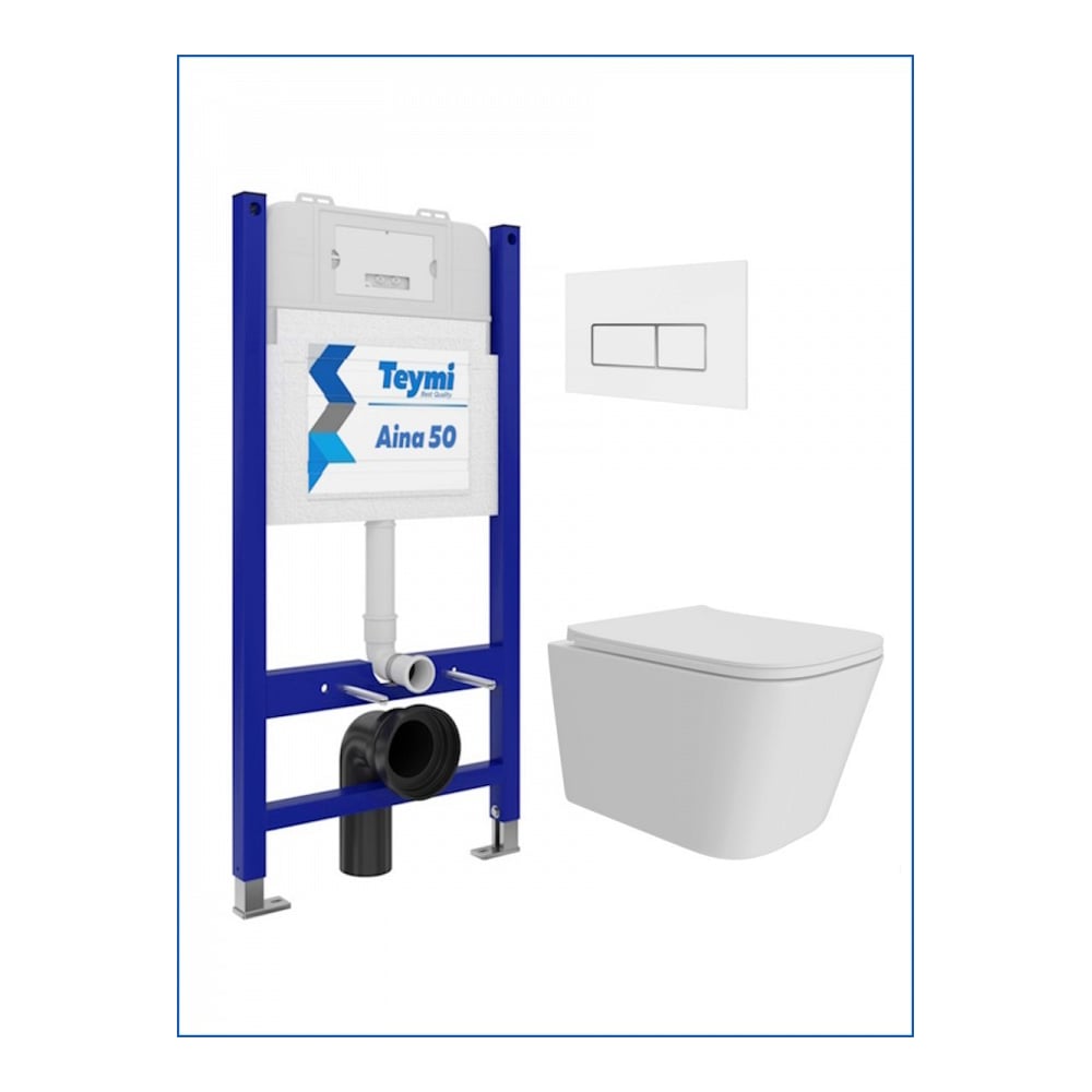 Изображение товара Инсталляция с унитазом комплект 5 в 1 Teymi Helmi Pro