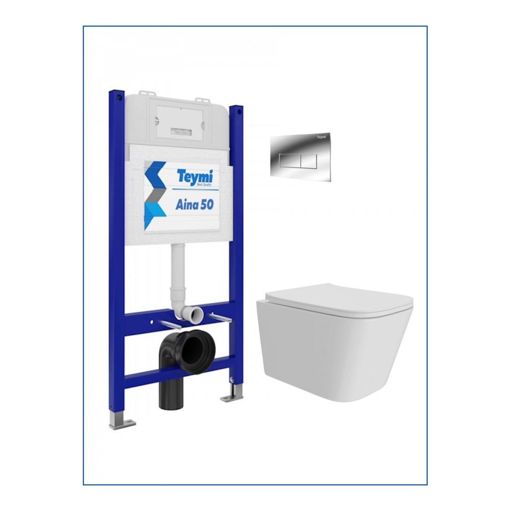 Изображение товара Инсталляция с унитазом Teymi 5 в 1 под ключ Helmi Pro