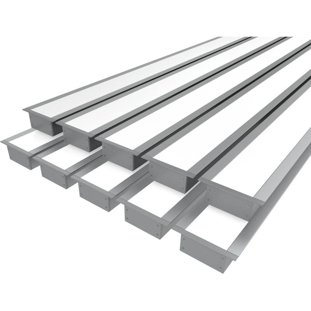 Изображение товара Комплект профилей Ledcraft LC-LPV2050M34-2x10Silver для подсветки потолков и ниш 2 м 10 шт