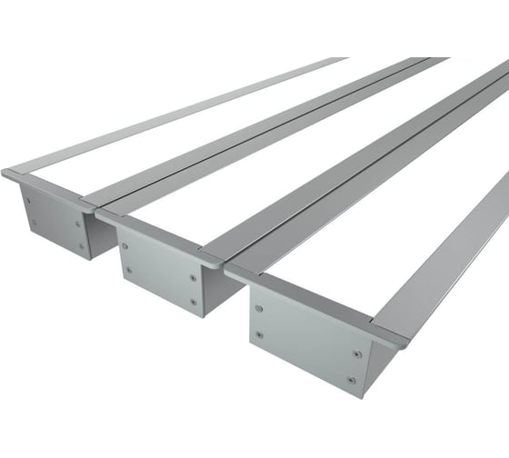 Изображение товара Комплект профилей Ledcraft LC-LPV2044M30-2x3Silver из 3 шт серебро (2м профиль+2м рассеиватель+2 заглушки+шурупов) 1616240318