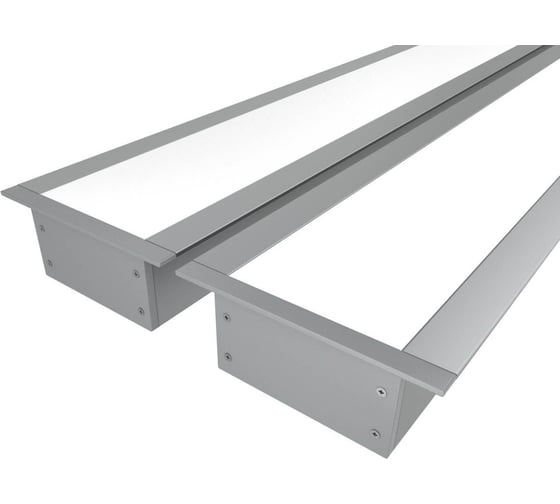 Изображение товара Комплект профилей Ledcraft LC-LPV2050M34-3x2Silver из 2 шт серебро (3м профиль+3м рассеиватель+2 заглушки+шурупов) 1616340121