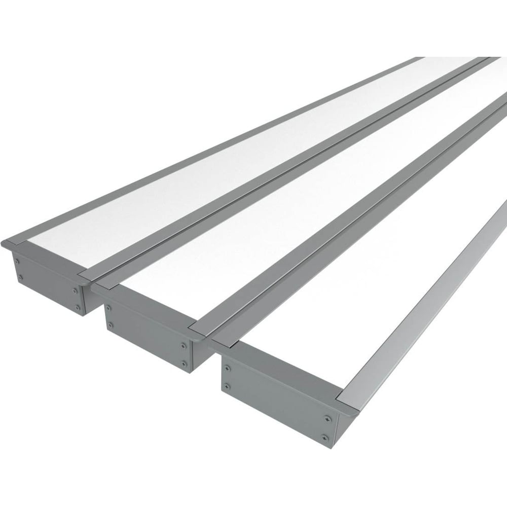 Изображение товара Комплект профилей Ledcraft LC-LPV2063M44-3x3Silver 3м серебро для подсветки потолков и ниш