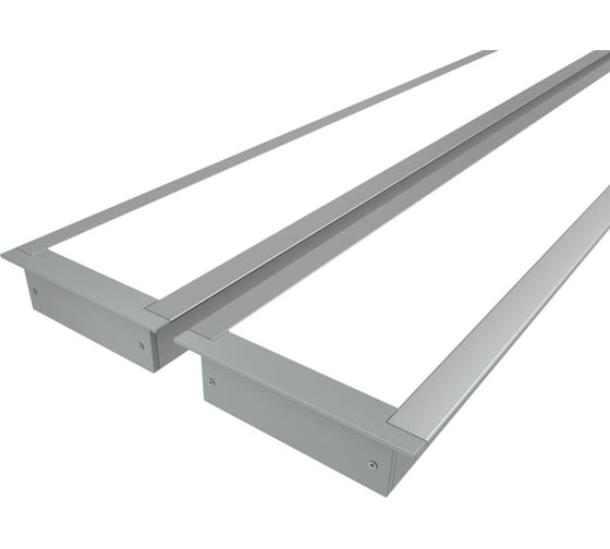 Изображение товара Комплект профилей Ledcraft LC-LPV2073M55-2x2Silver из 2 шт серебро (2м профиль+2м рассеиватель+2 заглушки+шурупов) 1616240129