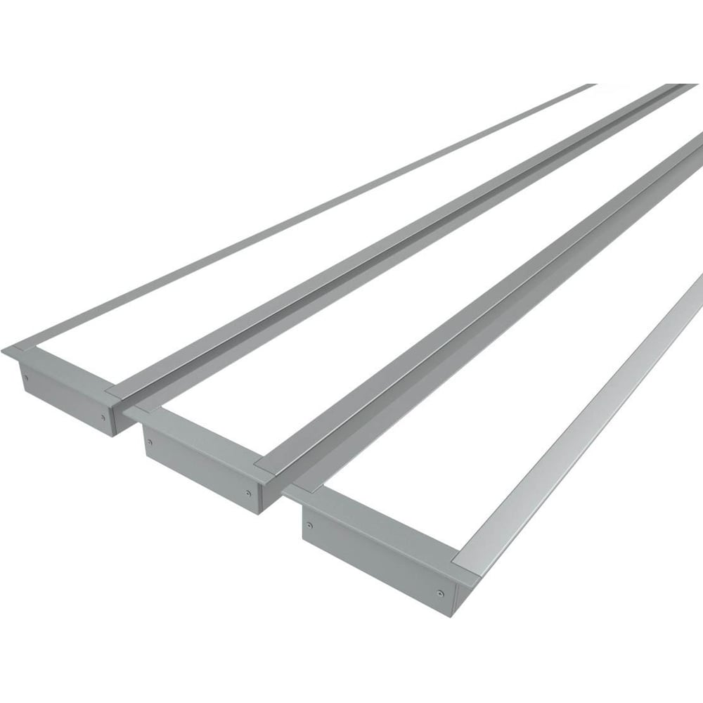 Изображение товара Комплект профилей Ledcraft LC-LPV2073M55-3x3Silver для встраиваемой подсветки