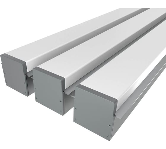 Изображение товара Комплект профилей Ledcraft LC-LPV2544M36-2x3Silver из 3 шт серебро (2м профиль+2м рассеиватель+2 заглушки+шурупов) 1616240244
