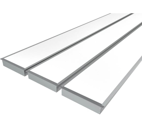 Изображение товара Комплект профилей Ledcraft LC-LPV32154M135-2x3Silver из 3 шт серебро (2м профиль+2м рассеиватель+2 заглушки+шурупов) 1616240324