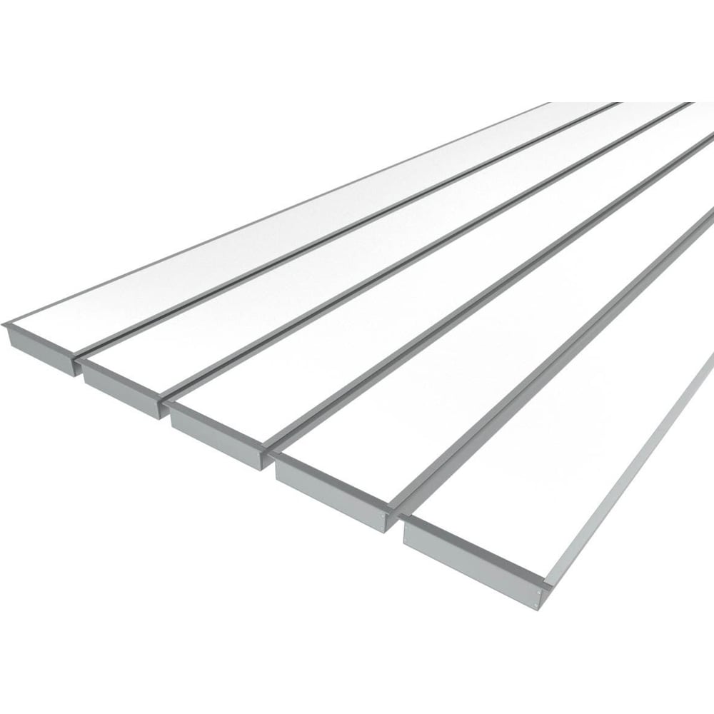 Изображение товара Комплект профилей Ledcraft для подсветки 3м, серебро, IP20, прозрачный экран