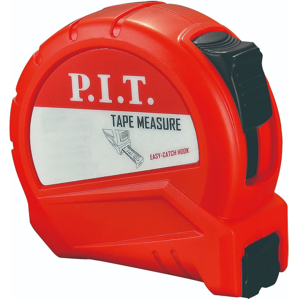 Изображение товара Рулетка с фиксатором P.I.T. 5м х 25мм, ABS, желтая, с клипсой, автостопом