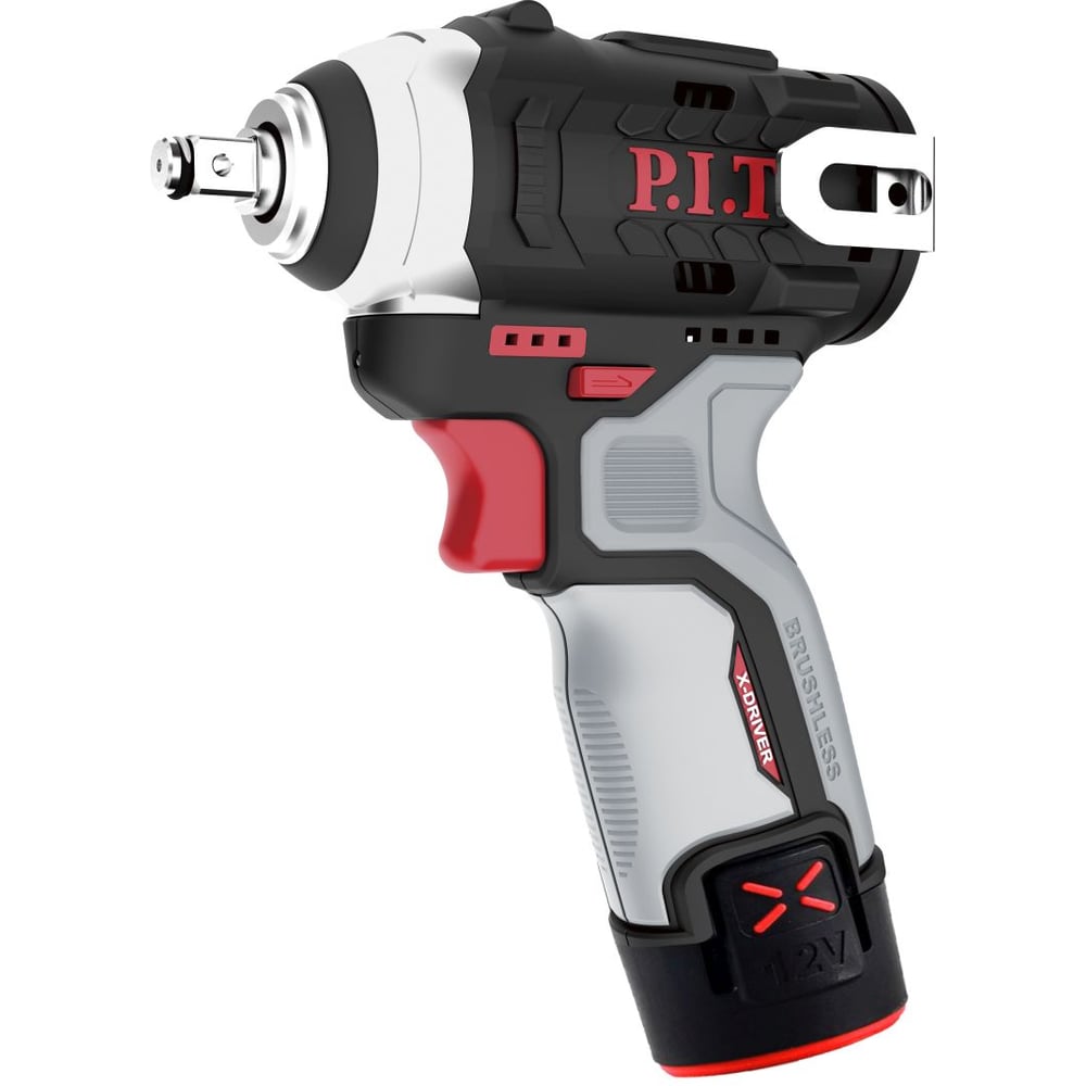 Изображение товара Аккумуляторный бесщеточный гайковерт P.I.T. IMPACT 12V, 120Нм, 3/8, 2 акб, ЗУ