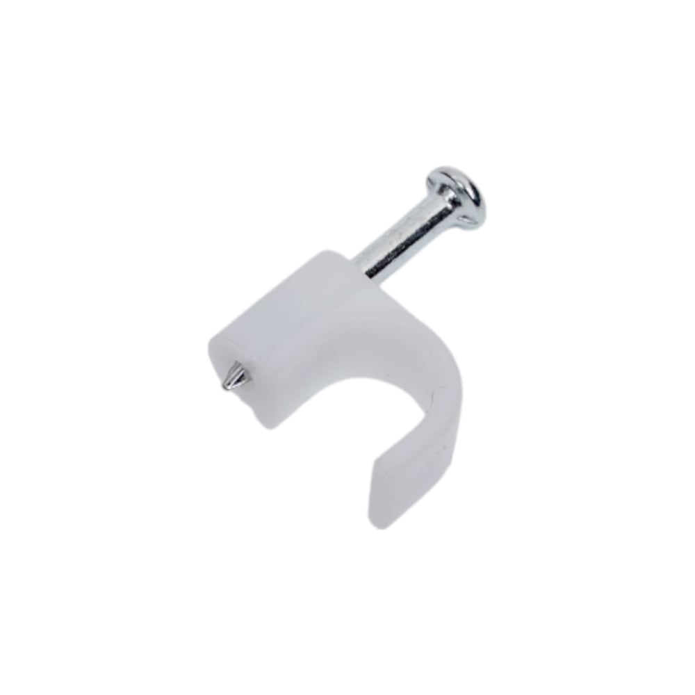 Изображение товара Скоба VKL electric 6 мм, круглая, пластиковая, уп. 50 шт. 9988739