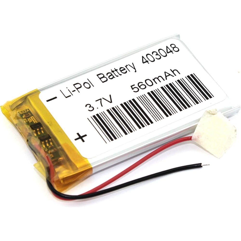 Изображение товара Аккумулятор Amperin Li-Pol 3.7V 560mAh 87250 для электронных устройств