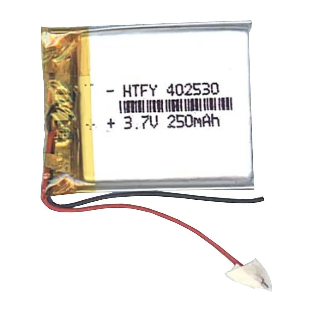 Изображение товара Литий-полимерный аккумулятор Amperin 17291 3.7V 250mAh 4х25х30мм 2pin