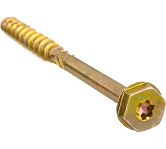 Изображение товара Саморезы по дереву КРЕП-КОМП ПРОФИ желтые, шестигранные, 12х300 мм 25 шт. 12300Hh