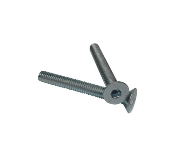 Изображение товара Винт ZAMETAL М4x20, пр. 8.8, с пот. гол., в/ш, DIN 7991, оц., уп. 1000 шт. ZA515537