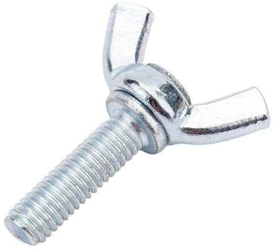 Изображение товара Барашковый винт ZAMETAL М6x20, DIN 316, оц., уп. 100 шт. ZA102033