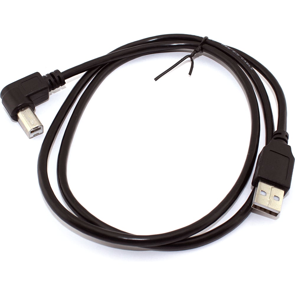 Изображение товара Кабель Amperin USB 2.0 на USB-B угол влево 1 м для передачи данных и питания