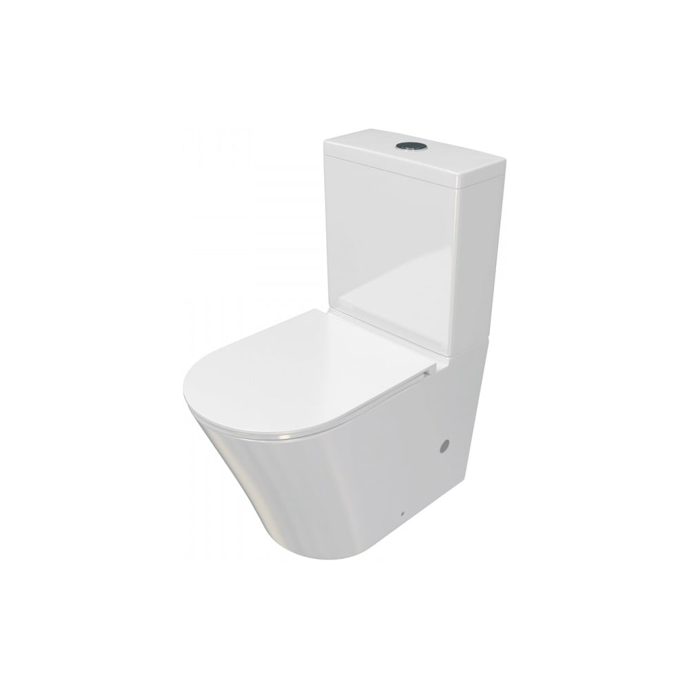 Изображение товара Крышка для унитаза Teymi K40203 белая из санфарфора 390x140 мм