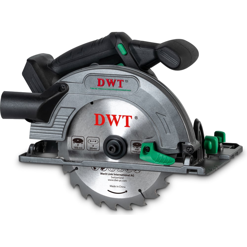 Изображение товара Бесщеточная аккумуляторная дисковая пила DWT AHKP-20-185 DN