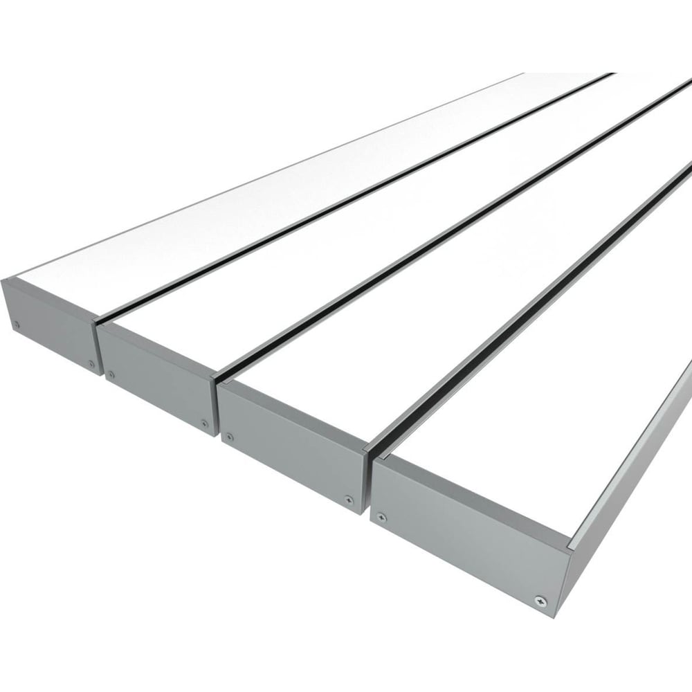 Изображение товара Комплект профиля LEDCRAFT LC-LP2050M44-3x4Silver 3м алюминий и поликарбонат для светодиодной подсве