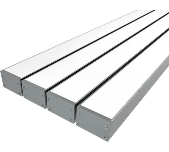 Изображение товара Комплект профиля LEDCRAFT LC-LP2030M30-2x4Silver 4 шт серебро (2м профиль+2м рассеиватель+2 заглушки+комплект шурупов) 1616240472
