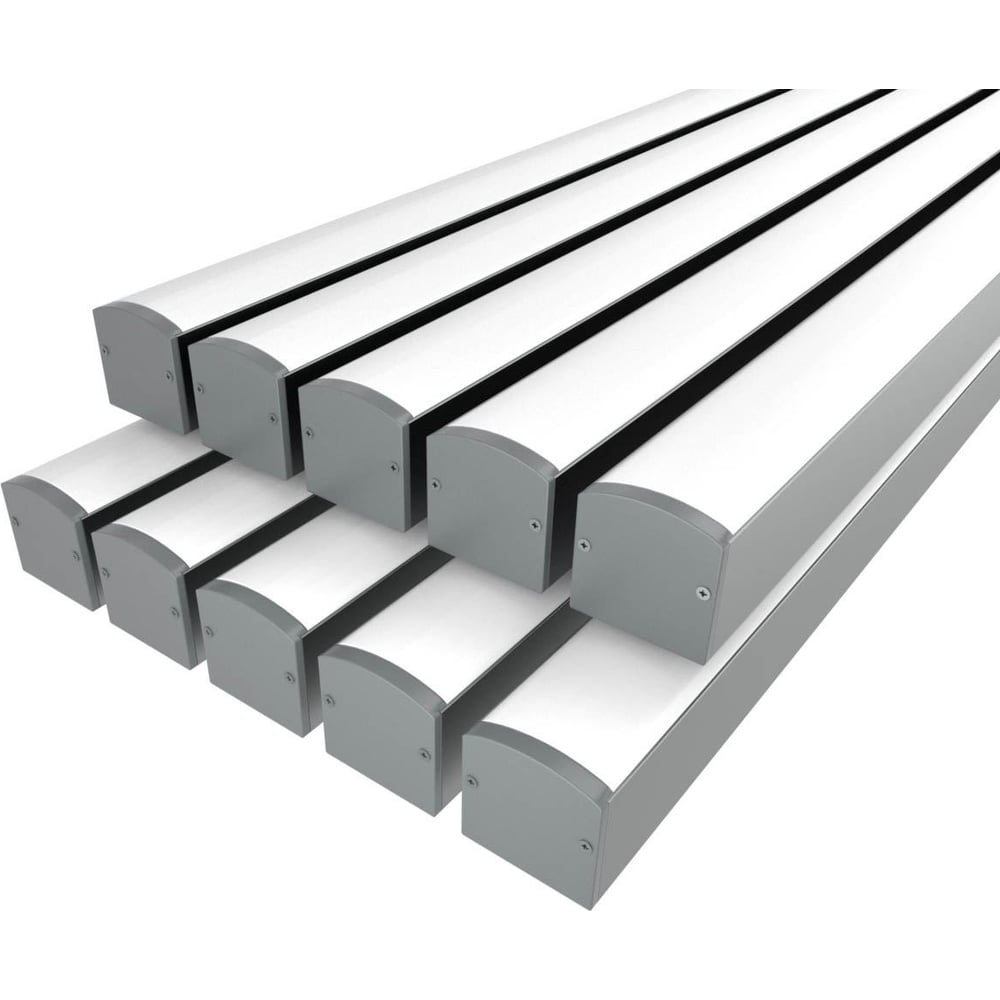 Изображение товара Профиль для световой подсветки LEDCRAFT LC-LP2528M28-2x10Silver 2м алюминий поликарбонат