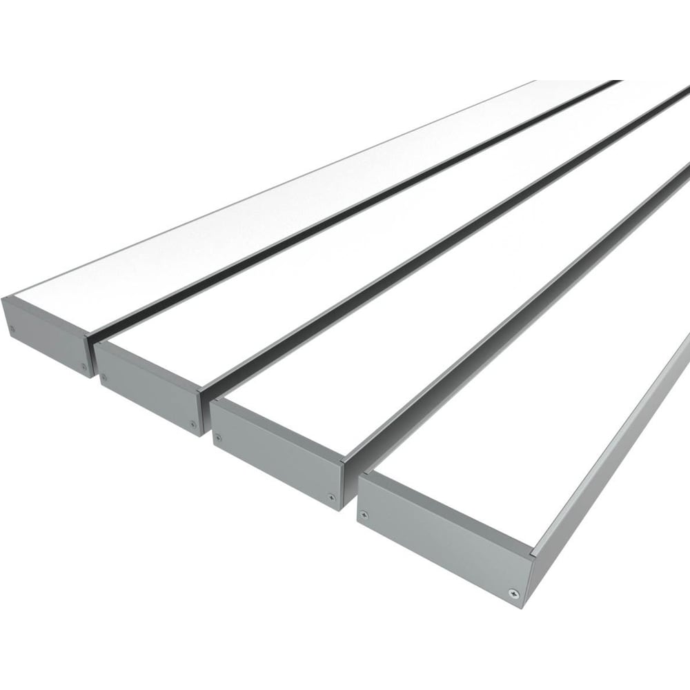 Изображение товара Комплект профиля LEDCRAFT LC-LP2060M55-2x4Silver для светодиодной подсветки
