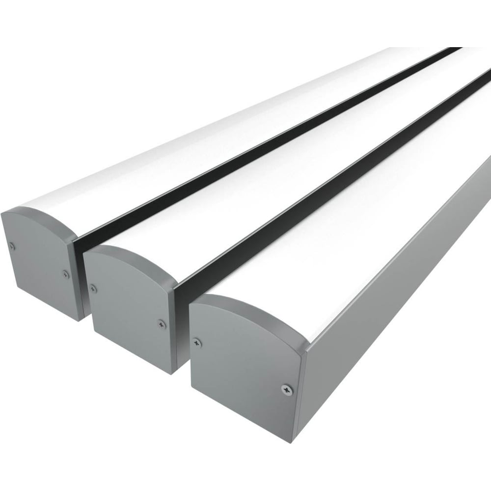 Изображение товара Комплект профиля LEDCRAFT LC-LP2528M28-3x3Silver 3 м алюминий с прозрачным поликарбонатным экраном