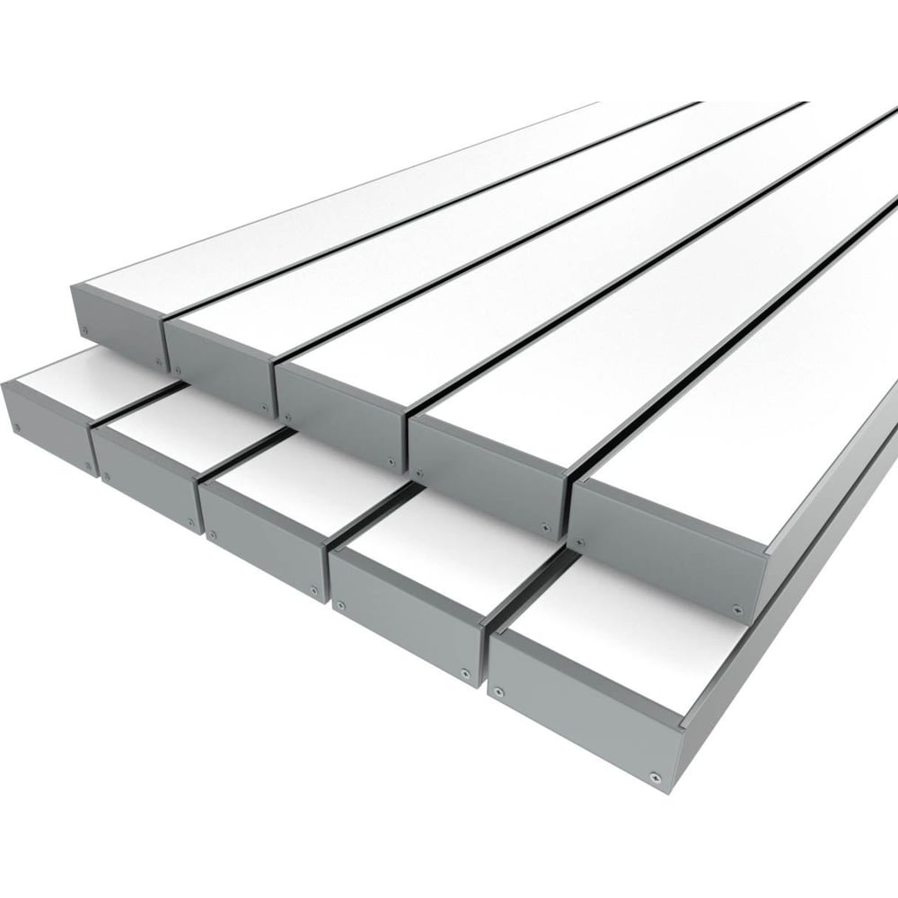 Изображение товара Комплект профиля LEDCRAFT LC-LP2050M44-3x10Silver для LED-освещения 3м