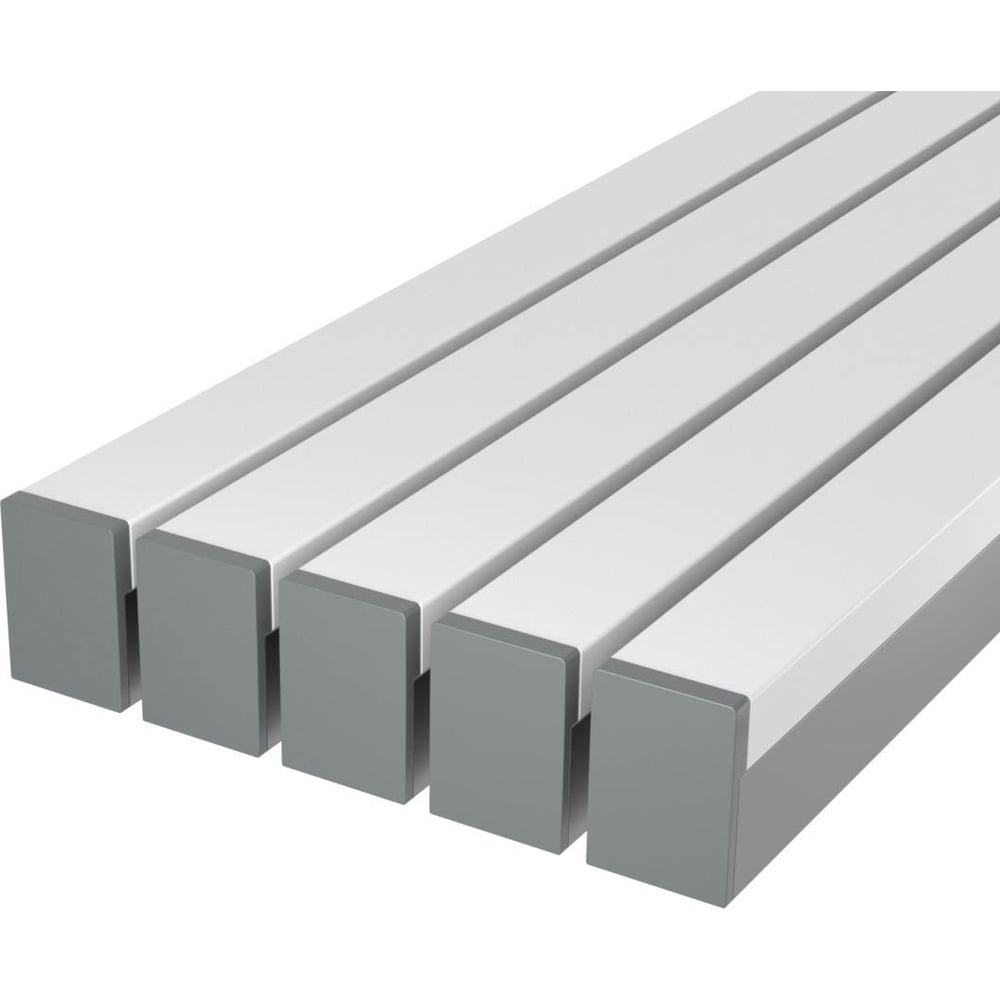 Изображение товара Комплект профиля LEDCRAFT LC-LP2528M1728-3x5Silver для светодиодной ленты 3м с рассеивателем