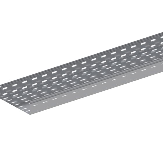 Изображение товара Прямой замковый перфорированный лоток ОАО «СОЭМИ» ЛМс-ПЗ 200х50-1,5ц УТ1,5 L=2000 мм Н0121131344