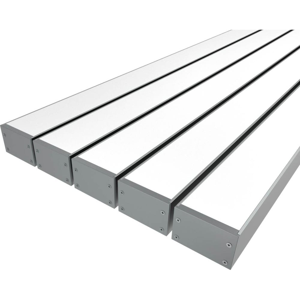 Изображение товара Комплект профиля LEDCRAFT LC-LP2030M30-3x5Silver для подсветки, 3м алюминиевый профиль с рассеивате