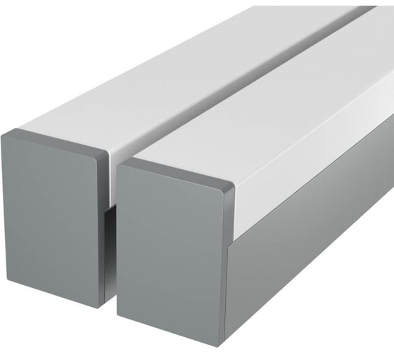 Изображение товара Комплект профиля LEDCRAFT LC-LP2528M1728-2x2Silver 2 шт серебро (2м профиль+2м рассеиватель+2 заглушки+комплект шурупов) 1616240064