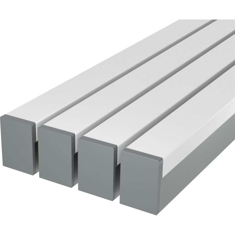 Изображение товара Комплект профиля LEDCRAFT LC-LP2528M1728-3x4Silver 3м алюминий с рассеивателем