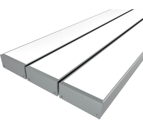 Изображение товара Комплект профиля LEDCRAFT LC-LP2050M44-2x3Silver 3 шт серебро (2м профиль+2м рассеиватель+2 заглушки+комплект шурупов) 1616240283