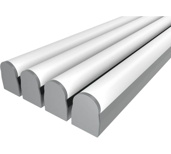 Изображение товара Комплект профиля LEDCRAFT LC-LP2528RM1-2x4Silver 4 шт серебро (2м профиль+2м рассеиватель+2 заглушки+комплект шурупов) 1616240487