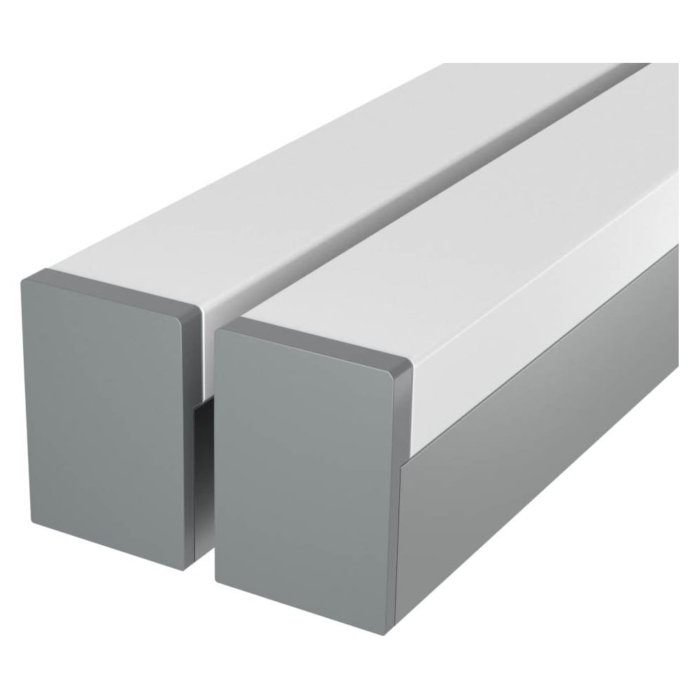 Изображение товара Комплект профиля LEDCRAFT LC-LP2528M1728-3x2Silver 3м для подсветки стен и карнизов