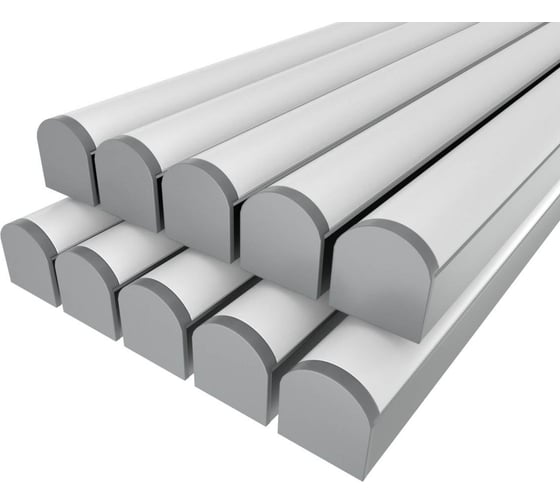 Изображение товара Комплект профиля LEDCRAFT LC-LP2534M36R-2x10Silver 10 шт серебро (2м профиль+2м рассеиватель+2 заглушки+комплект шурупов) 1616240717