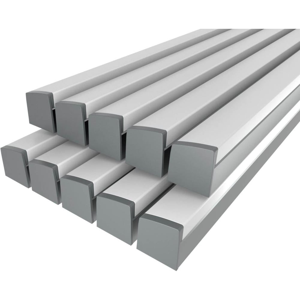 Изображение товара Комплект профиля LEDCRAFT LC-LP2534M36T-3x10Silver для подсветки стен и карнизов 3 м