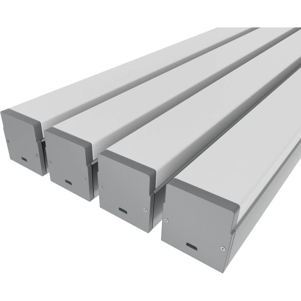 Комплект профиля LEDCRAFT LC-LP2534M36-3x4Silver 4 шт серебро (3м профиль+3м рассеиватель+2 заглушки+комплект шурупов) 1616340399