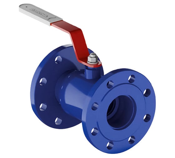 Изображение товара Кран шаровой Маршал цельносварной фланцевый стандартнопроходной 2ЦФ.00.1 DN25/20 PN40 00-00000021