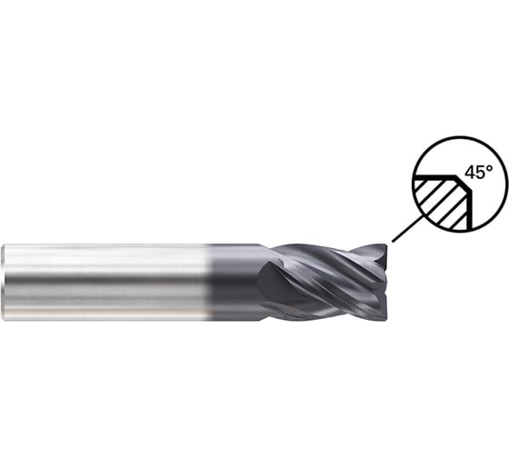 Изображение товара Фреза концевая твердосплавная YG-1 EV Mills с 4-мя зубьями, 2x6x4x38 GMK63020