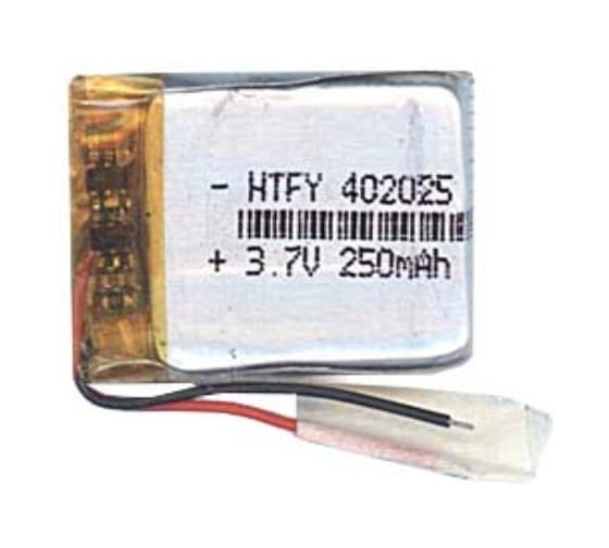 Изображение товара Аккумулятор Li-Pol (батарея) Amperin 4*20*25мм 2pin 3.7V/250mAh 17290