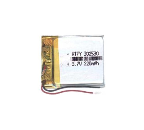 Изображение товара Аккумулятор Li-Pol (батарея) Amperin 3*25*30мм 2pin 3.7V/220mAh 17274