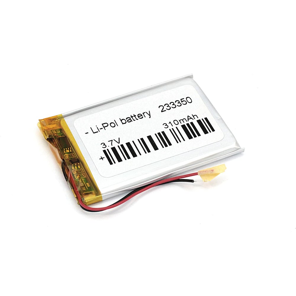 Изображение товара Аккумулятор Li-Pol Amperin 3.7V 310mAh 2pin