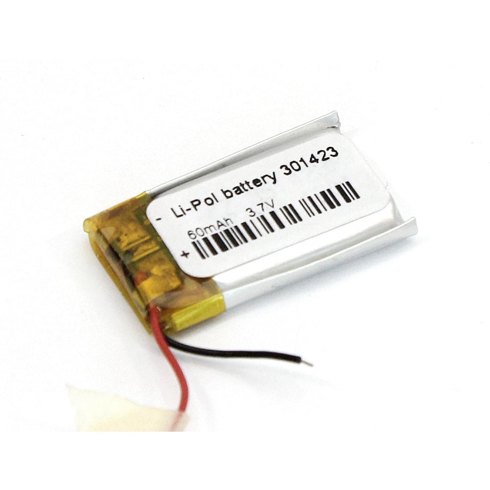 Изображение товара Аккумулятор Li-Pol Amperin 79604 3.7V 60мАч 2pin миниатюрный