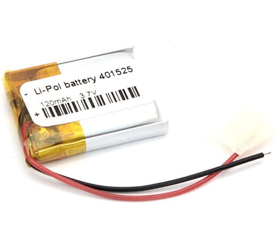 Изображение товара Аккумулятор Li-Pol (батарея) Amperin 4*15*25мм 2pin 3.7V/120mAh 79620