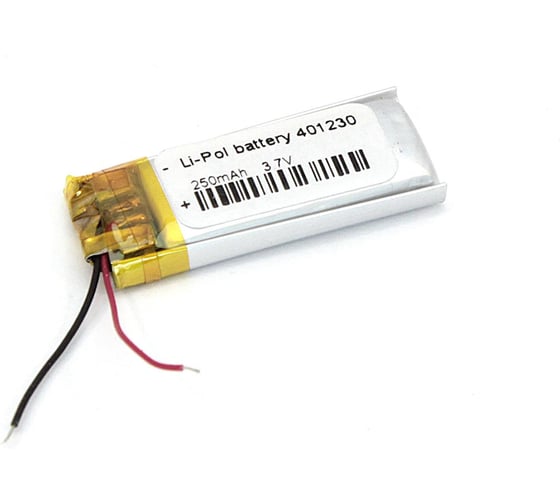 Изображение товара Аккумулятор Li-Pol (батарея) Amperin 4*12*30мм 2pin 3.7V/110mAh 79622