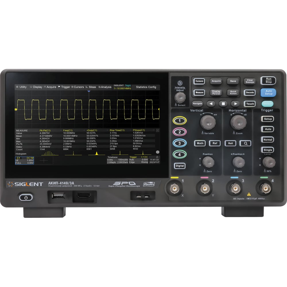 Изображение товара Цифровой осциллограф АКИП-4149/1А для точных измерений и анализа сигналов